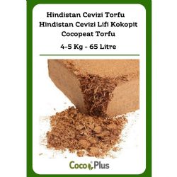 Coco Plus | Hindistan Cevizi Torfu | 4-5 Kg 65 Litre - Hindistan Cevizi Lifi Kokopit - Cocopeat Torfu