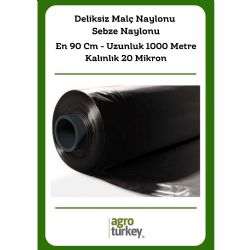 Agro Turkey | Deliksiz Malç Naylonu - Sebze Naylonu - En 90 Cm - Kalınlık 20 Mikron - Uzunluk 1000 Metre